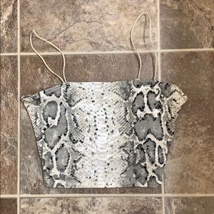 Snake print cami